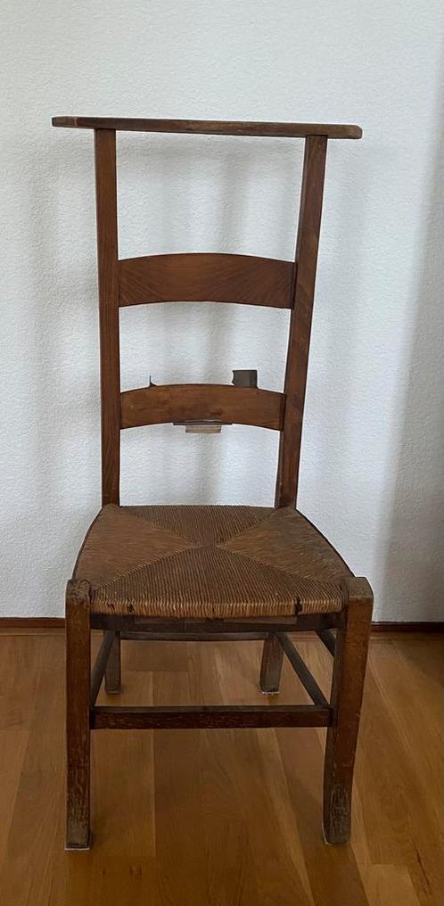 Antieke BIDSTOEL, Antiek en Kunst, Antiek | Meubels | Stoelen en Banken, Ophalen