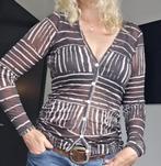 Sandwich blouse = maat M, Maat 38/40 (M), Bruin, Verzenden, Sandwich