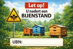 bijenbordje UBN registratie, bijenkast, imker, Bijen
