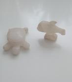 Witte jade schildpad en vis, Verzamelen, Mineralen en Fossielen, Verzenden, Mineraal