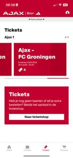 Ajax Groningen losse tickets vak 410, Tickets en Kaartjes, Sport | Voetbal, Eén persoon