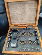 👉Vreemde meter in kist made in the USA Philadelphia, Antiek en Kunst, Ophalen of Verzenden
