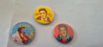 3 x button Elvis Presley, Verzamelen, Speldjes, Pins en Buttons, Ophalen of Verzenden, Overige onderwerpen