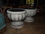 2 Kartonnen  Bloempotten, Tuin en Terras, Bloempotten, Overige materialen, Gebruikt, Rond, Binnen