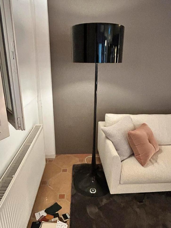 Flos Spunlight F zwart nieuw, Huis en Inrichting, Lampen | Vloerlampen, Nieuw, 150 tot 200 cm, Ophalen