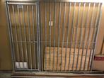 Hondenhek - Kennelpaneel spijlen 200cm met deur, Ophalen, Hondenkennel, 110 cm of meer, 100 cm of meer