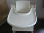 Complete witte Stokke Tripp Trapp babyset met playtray., Kinderen en Baby's, Ophalen of Verzenden, Zo goed als nieuw, Meegroeistoel
