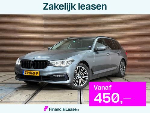 BMW 5-serie Touring 520i High Executive Sportline | Leer | 3, Auto's, BMW, Bedrijf, Lease, Financial lease, 5-Serie, 360° camera