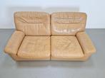 Vintage de Sede Sofa DS 66 tweezitter bank leer ‘70 design, 150 tot 200 cm, Hout, Rechte bank, Gebruikt