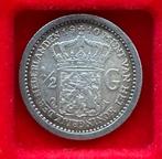 VERSCHILLENDE JAREN 50 cent Wilhelmina 'Hermelijnen Mantel', Postzegels en Munten, Munten | Nederland, Ophalen, ½ gulden, Zilver