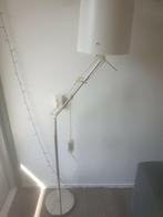 2 witte buigende vloerlampen, Huis en Inrichting, Lampen | Vloerlampen, Ophalen, Zo goed als nieuw