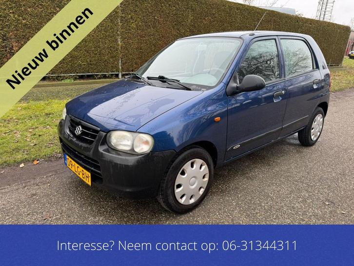 Suzuki Alto 1.1 bj 2002 Nieuwe Apk, Auto's, Suzuki, Bedrijf, Alto, Metallic lak, Radio, Benzine, Euro 4, Hatchback, Handgeschakeld