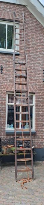 Lange houten ladder wienese ladder, Doe-het-zelf en Verbouw, Ladders en Trappen, Ophalen, Zo goed als nieuw, 4 meter of meer
