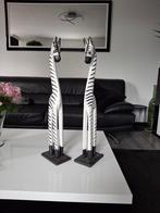 2 zebra s hout, Verzamelen, Beelden en Beeldjes, Ophalen of Verzenden, Zo goed als nieuw, Dier