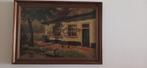 schilderij van H. Hubregtse "Haarlems Huisje" € 150,00, Ophalen
