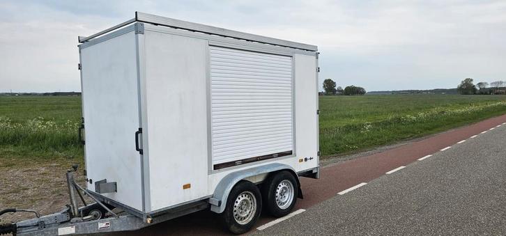 Hapert gesloten aanhanger met inrichting 300x150x180, Auto diversen, Aanhangers en Bagagewagens, Gebruikt, Ophalen