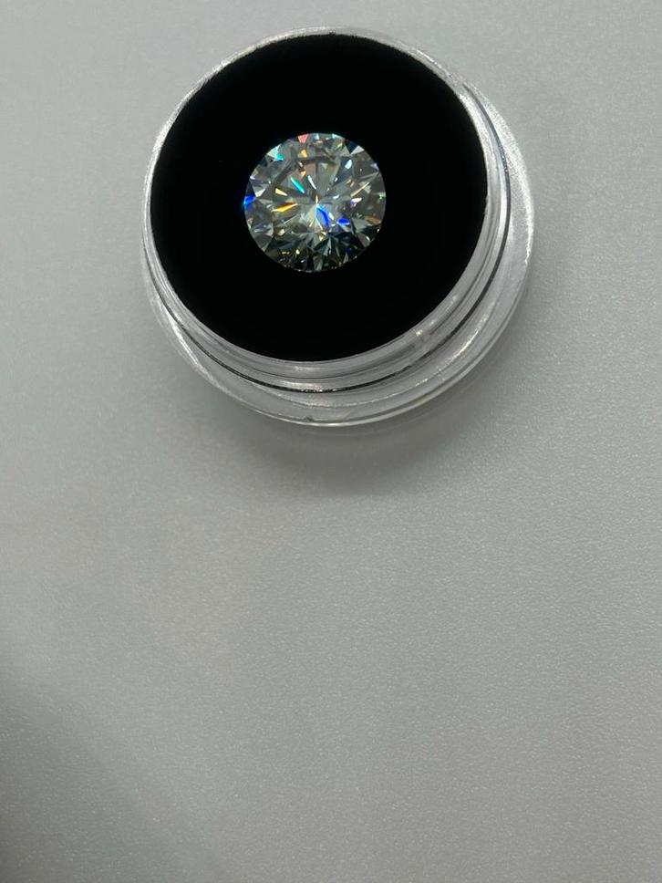 Moissanite 10mm Edelsteen, Sieraden, Tassen en Uiterlijk, Edelstenen, Nieuw, Ophalen of Verzenden
