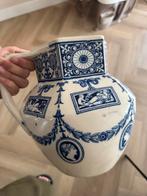 Antieke Vaas met Blauw Decor, Antiek en Kunst, Antiek | Keramiek en Aardewerk, Ophalen of Verzenden