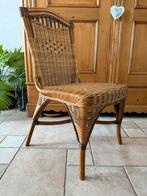 6 rieten stoelen in nette staat, Huis en Inrichting, Stoelen, Ophalen, Gebruikt, Bruin, Riet of Rotan