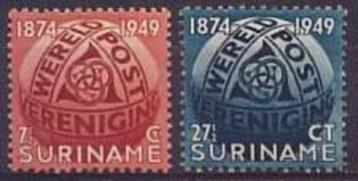 Suriname NVPH nr 278/9 ongebruikt UPU 1949 beschikbaar voor biedingen