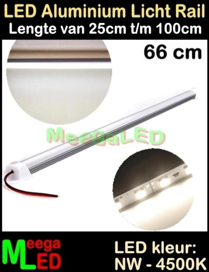 LED Profiel Rigid Strip Bar Rail 66cm SMD5630 Naturalwit, Huis en Inrichting, Lampen | Overige, Nieuw, Ophalen of Verzenden