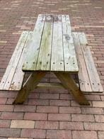 Kinder picknicktafel, Tuin en Terras, Gebruikt, Rechthoekig, Hout, Ophalen