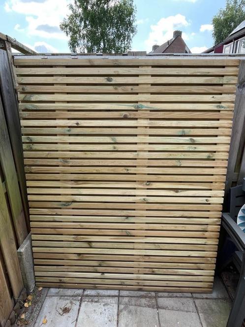Schutting Andalusië (Karwei, Gamma of Hornbach) gedeeltelijk, Tuin en Terras, Schuttingen, Zo goed als nieuw, Hout, 1 tot 2 meter