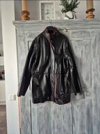Half lange leren jas dkny, Ophalen of Verzenden, Zo goed als nieuw, Zwart