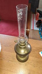 Oude Petroleumlamp met Glas, Antiek en Kunst, Ophalen of Verzenden