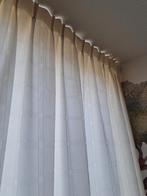 Beige lichte gordijnen, Gebruikt, 200 cm of meer, Beige, Ophalen of Verzenden