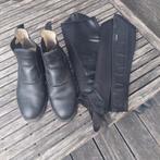 Paardrijschoenen en chaps - maat 39, Dieren en Toebehoren, Paardrijkleding, Ophalen, Gebruikt, Schoeisel