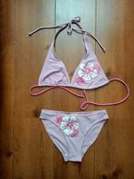 Roze bikini met bloemen en strass steentjes Maat 40., Ophalen of Verzenden, Gedragen, Roze, Bikini