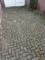 135 m2 betonklinkers antraciet, Ophalen, Zo goed als nieuw, Beton, Klinkers