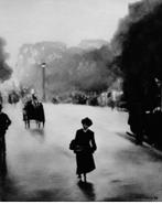 Dame Parijs 1880 schilderij olieverf ingelijst, Ophalen of Verzenden