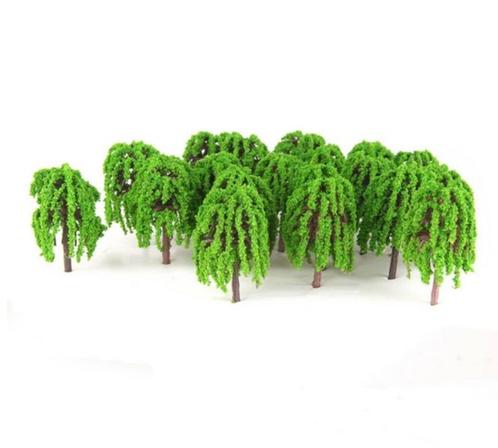 Bomen set 25 stuks Wilg HO Wargaming Trein, Hobby en Vrije tijd, Modeltreinen | H0, Nieuw, Natuur, Gelijkstroom of Wisselstroom