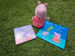 Set Peppa pig, knuffel, boek mijn oma & de ballon van george, Ophalen of Verzenden, Zo goed als nieuw, Jongen of Meisje