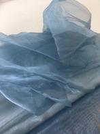 4 meter organza. Midden blauw., Ophalen of Verzenden, Nieuw