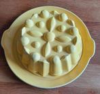 Pudding vorm Geel met onderschotel Royal Shinx Maastricht, Antiek en Kunst, Antiek | Keramiek en Aardewerk, Ophalen of Verzenden