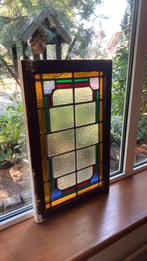 Amsterdamse school glas in lood raam kathedraal glas, Antiek en Kunst, Ophalen