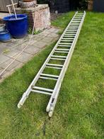 aluminium dubbele trap, Doe-het-zelf en Verbouw, Ladders en Trappen, Ladder, Gebruikt, 4 meter of meer, Ophalen