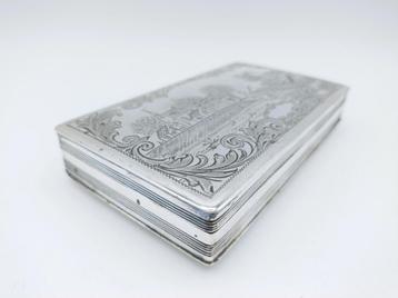 Zilveren tabaksdoos, C. Hooijkaas Jz, Schoonhoven, 1895 beschikbaar voor biedingen