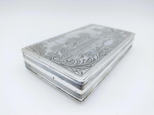 Zilveren tabaksdoos, C. Hooijkaas Jz, Schoonhoven, 1895, Antiek en Kunst, Antiek | Goud en Zilver, Zilver, Verzenden