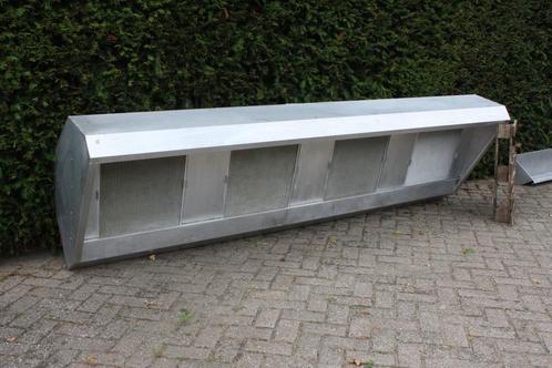 rvs afzuigkap met filters horeca 300cm incl uitlek bak friet, Witgoed en Apparatuur, Afzuigkappen, Gebruikt, Vrijstaand, Wandschouwkap