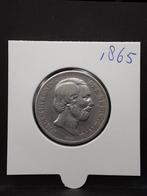 1 gulden 1865 koning Willem III, Postzegels en Munten, Munten | Nederland, 1 gulden, Koning Willem III, Zilver, Ophalen of Verzenden