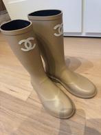 Chanel regenlaarzen cc beige maat 40, Kleding | Dames, Schoenen, Ophalen of Verzenden, Nieuw, Beige