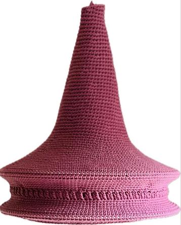 Gehaakte Hanglamp Roze 50x60cm beschikbaar voor biedingen