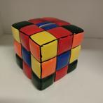 Spaarpot kubus - rubiks cube of cupcake - keramiek, Verzamelen, Spaarpotten, Steen, Aardewerk of Keramiek, Kwastje-over-Kastje