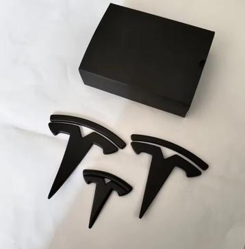 Tesla Model Y & Model 3 LOGO COVER ABS Voor - Achter - Stuur beschikbaar voor biedingen