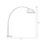 Zuiver Arc Booglamp Zwart/Zilver, Huis en Inrichting, Ophalen, 200 cm of meer, Nieuw, Metaal