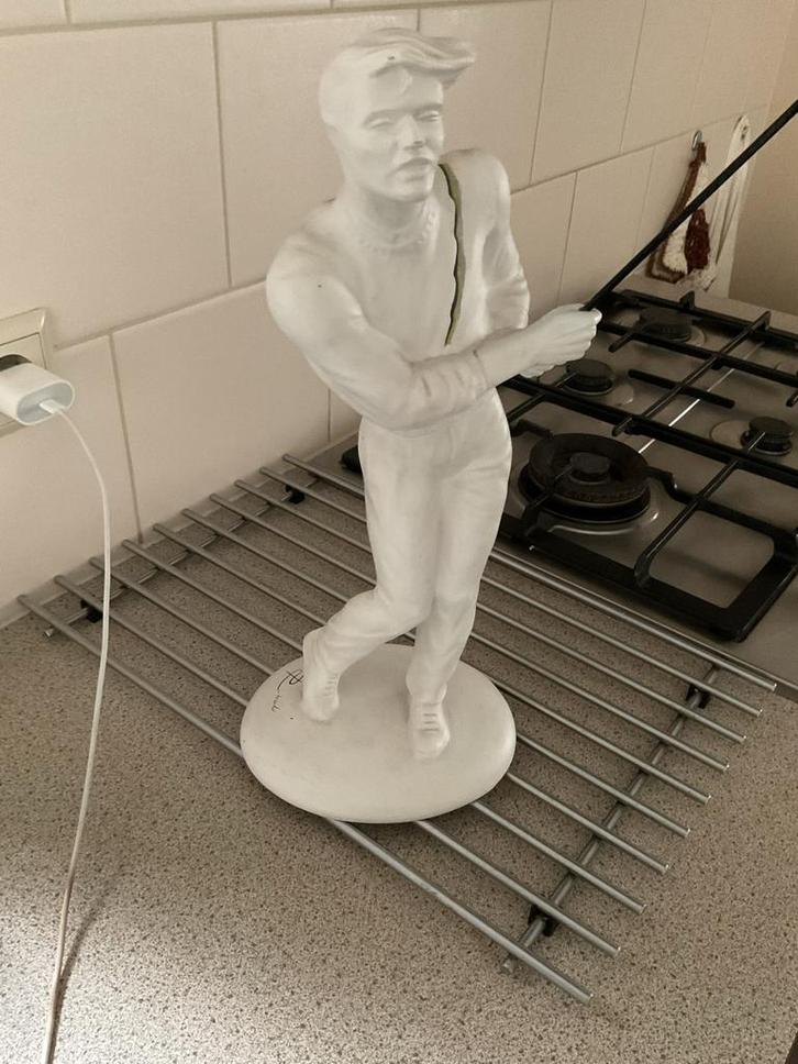 Gesigneerd Golf Beeld - 42cm Hoog, Antiek en Kunst, Kunst | Beelden en Houtsnijwerken, Ophalen of Verzenden